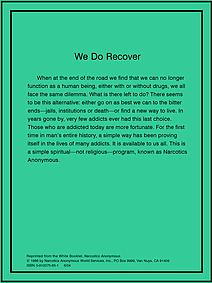 We Do Recover